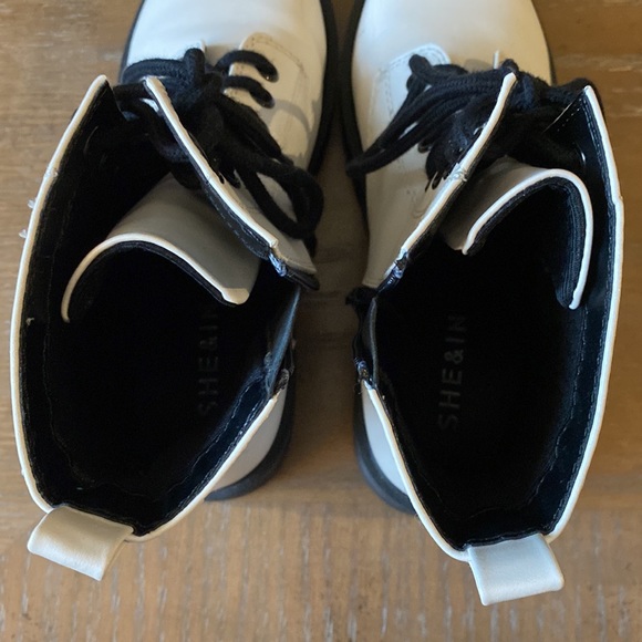 SHEIN White Combat Boots - Picture 10 of 14